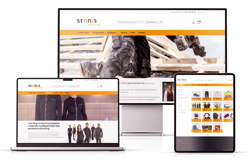 Onlineshop Stonis Workwear Sursee