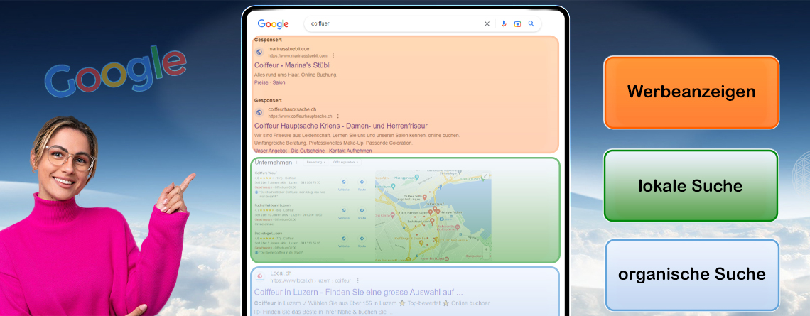 Suchergebnisse Google