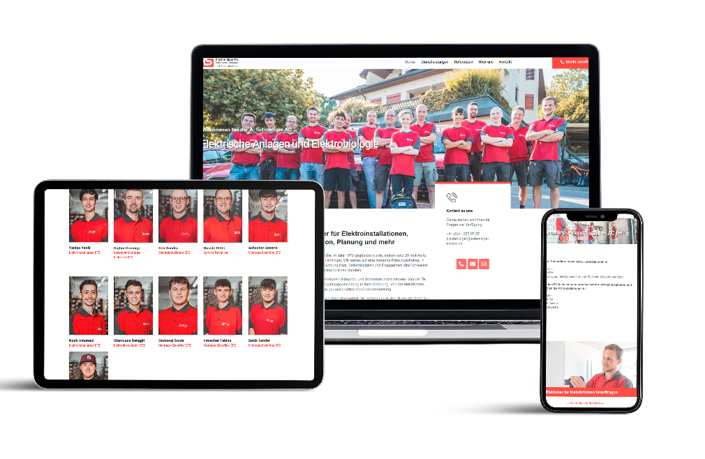 Schmidiger Elektro Webdesign